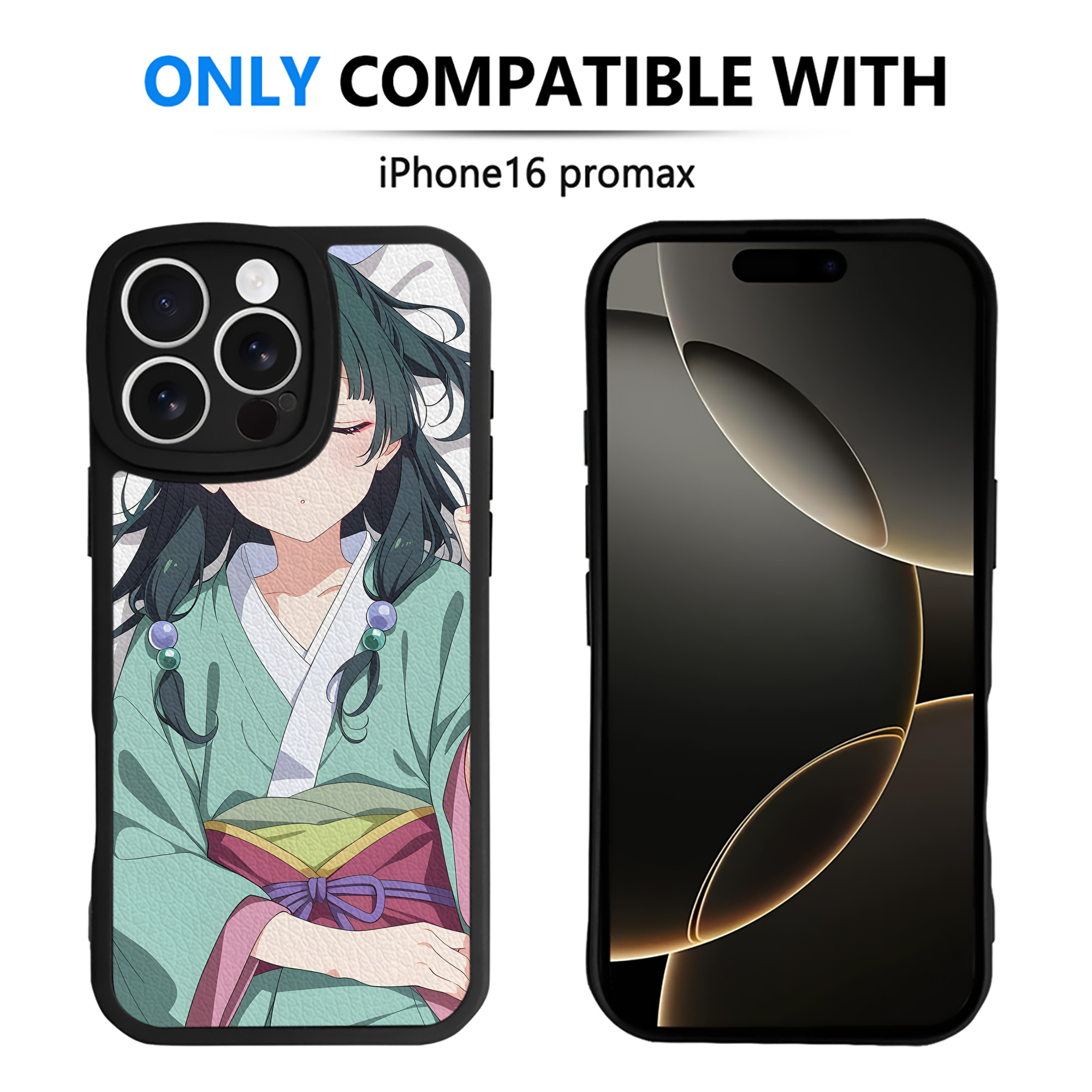 （画像用） 薬屋のひとりごと The Apothecary Diaries 【iPhone 16シリーズ対応】シリコンスマホケース（レザー調） 材質：シリコン